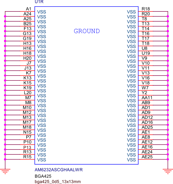 SoC VSS (Ground) connection